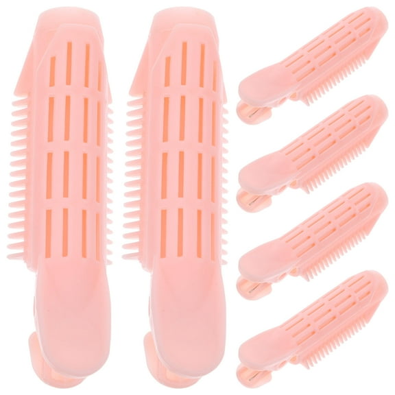 WHAMVOX  6 Pcs Root Clips for Curly Hair Volume Women Accessories Pins Child Pink