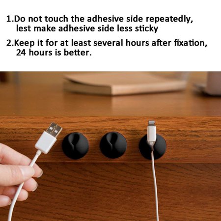 Cable Clips Cord Organizer Cable Management Wire Holder System 6 Pack Adhesive Cord Hooks Home Office Cubicle Car Nightstand Desk Accessories Gift Ideas Walmart Canada