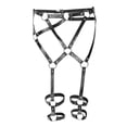 thumbnail image 4 of Arnés de pierna con cintura ajustable para mujer Correa 2 filas Liguero Clubwear, Rave 黑色 Zulema Cinturón de arnés para el cuerpo de la mujer, 4 of 8