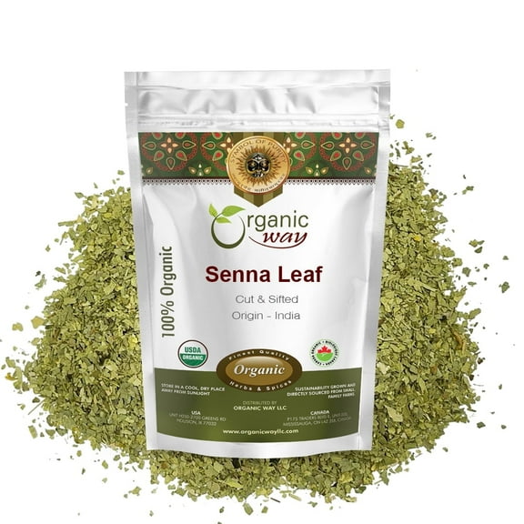 Organic Way Senna Leaf Cut & Sifted (1/4 lbs / 4 oz)