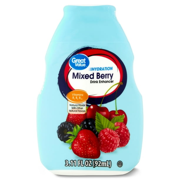 Great Value Drink Enhancer, Mixed Berry, 3.1 fl oz