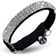 thumbnail image 2 of Collar ajustable para gatos con diamantes brillantes y cascabeles, 11 pulgadas para perros y gatos pequeños (negro), 2 of 5