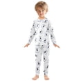thumbnail image 3 of joogoo Cute Ghost 2 Piece Long Sleeve Tee and Pants Cotton Pajama Set 4T, 3 of 7