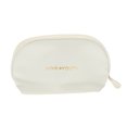 thumbnail image 1 of Ofertas Únicas 1 Pc Bolsa de Maquillaje Semicircular con Cierre para Vacaciones y Viajes de Negocios PU Blanca, 1 of 5