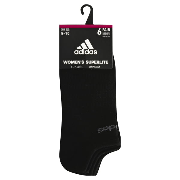 adidas Women's Superlite II No Show Athletic Socks 6 Pack - Walmart.com