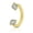 Gold, variant on Stainless Steel 8mm Horseshoe 16G Lip Nose Ring Set Body Piercing Cartilage Helix Tragus Earrings for Women Men