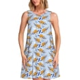 thumbnail image 1 of Disketp Cute Sloth para Vestido sin Mangas para Mujeres, Vestidos de Verano para Mujeres, Casual y Holgado para la Playa, 1 of 7