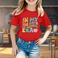 thumbnail image 2 of Xuewenshw T-Shirt Mode Enfant Décontracté Imprimé Col Rond Manches Courtes Ample, 2 of 4