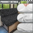 thumbnail image 6 of XYZCANDO Leopard RV Dinette Cushions Comfortable RV Decor Washable Sofa Covers for 2 Cushion Couch Stretchable 2 Seat Sofa Cover Universal Loveseat Sofa Chair Cover Furniture Protector Black, 6 of 7
