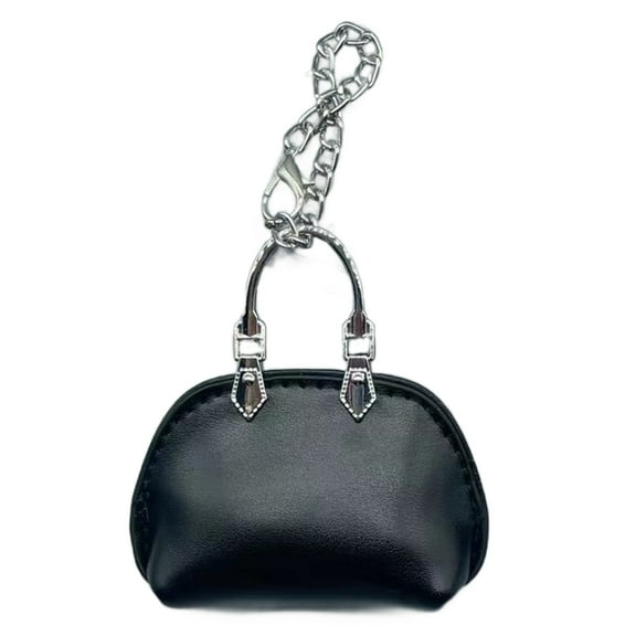 Mini PU Wallet Keychain Portable Bag Charm Bags Decoration Handbag Keyring