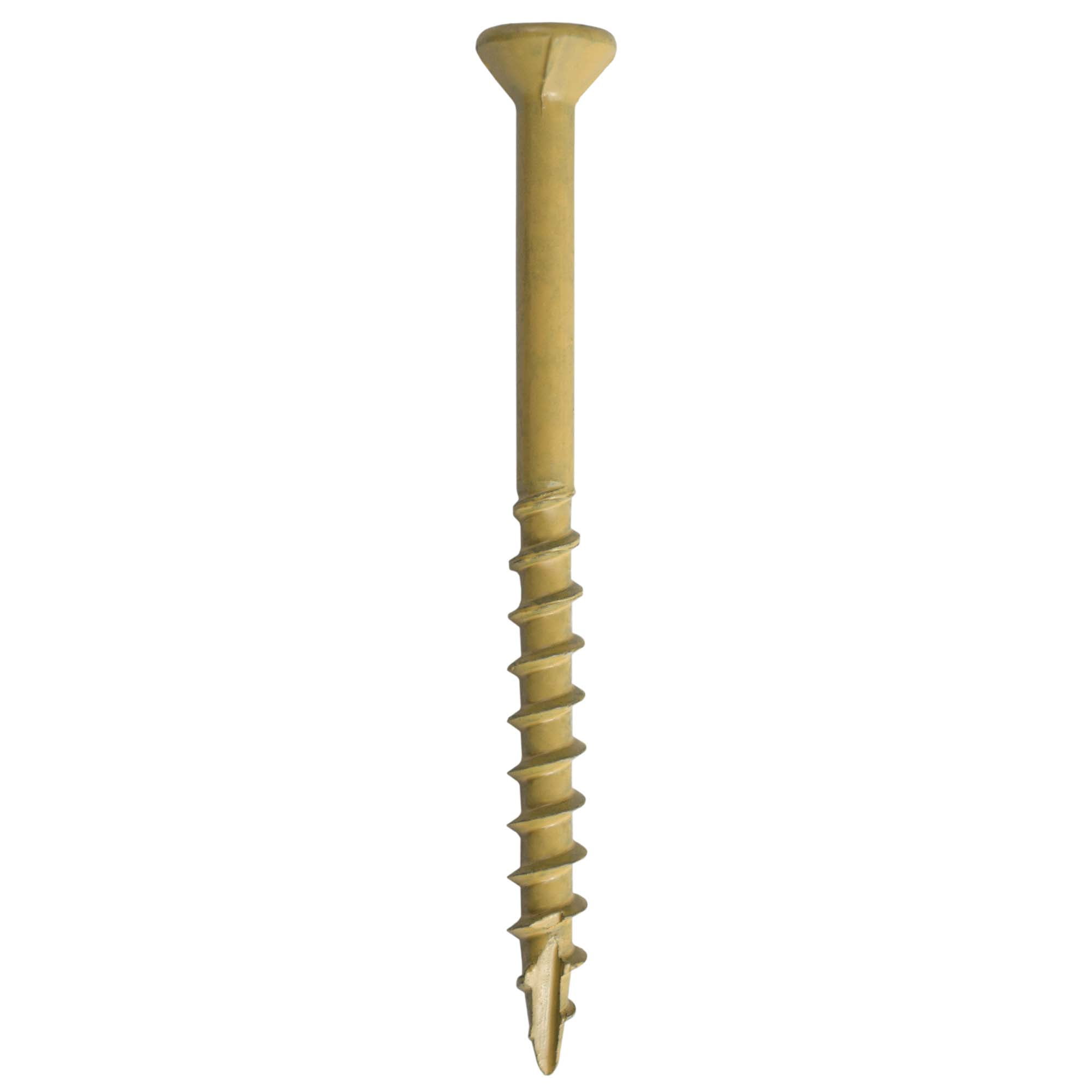 Grip-Rite PrimeGuard Plus #9 x 2-1/2 in. Tan Wood to Wood Deck Screw 25lb. Bucket
