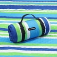 thumbnail image 4 of 80x60 Inch Waterproof Picnic Blanket - 3-Layer Foldable Camping Mat with Carry Strap - Durable for Beach, Backyard & Outdoor Use, 4 of 9