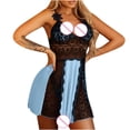 thumbnail image 4 of IROINNID Womens Pajama Silk Sleepwear Lace Dress Silk Sleepwear Sleeveless Home Wear Summer Clothes, 4 of 8
