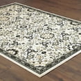 thumbnail image 6 of 5' X 8' Ivory Navy And Gold Oriental Power Loom Stain Resistant Area Rug, 6 of 8