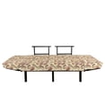 thumbnail image 3 of Shell Futon Couch, Abstract Design Different Seashells Doodle Pastel Tone Coastal Pattern, Daybed with Metal Frame Upholstered Sofa for Living Dorm, Loveseat, Multicolor, by Ambesonne, 3 of 4