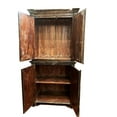 thumbnail image 4 of 90" Tall Vintage Solid Wood Armoire | French Antique Style Distressed Armoire | Closet With Hanging Rod | Hand Carved Wardrobe Cupboard, 4 of 5