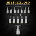 thumbnail image 5 of LEXIVON Tamper Proof Torx Bit Socket Set, 13-Piece Security Star T8 - T60, 5 of 7