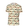thumbnail image 6 of Wukai Dachshund Dog Print Men's Short-Sleeved Mesh T-Shirt,Quick-Dry Short Sleeve Workout T-Shirt-X-Large, 6 of 8