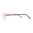 thumbnail image 3 of Classic Iconic Dad Fashion Narrow Rectangle Snug Reading Glasses Gold +3.5, 3 of 4