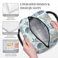 thumbnail image 3 of Fotbe Algae Corals and Seashells Pattern Lunch Bag, Insulated Lunch Box, Small Leakproof Cooler Food Lunch Containers Reusable High Capacity Lunch Tote Bags for Work, Travel, Outdoor, 3 of 6