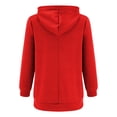 thumbnail image 6 of Women's Streetwear Hooded Coat with Zipper Pocket and Drawstring for Casual Comfort, 6 of 6