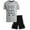 Grey Dunk, variant on Pro Athlete Boys Shorts Set - 2 Piece Athletic Performance T-Shirt and Gym Shorts Activewear Set