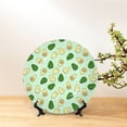 thumbnail image 6 of Cauagu Avocado Print Bone China Decorative Plate, Wall Mount Plate Holiday Decor Decorative Ceramic Plates with Stand Elegant Household Plates Decorative-10in, 6 of 6