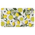 thumbnail image 1 of Lemon Fruit Linen Non-slip Floor Mat, Entryway Doormat Durable Low-Profile Mat Home Decor, Throw Rugs Washable Kitchen Bathroom Laundry Bedroom Living Room Door Mat 30x17in, 1 of 5
