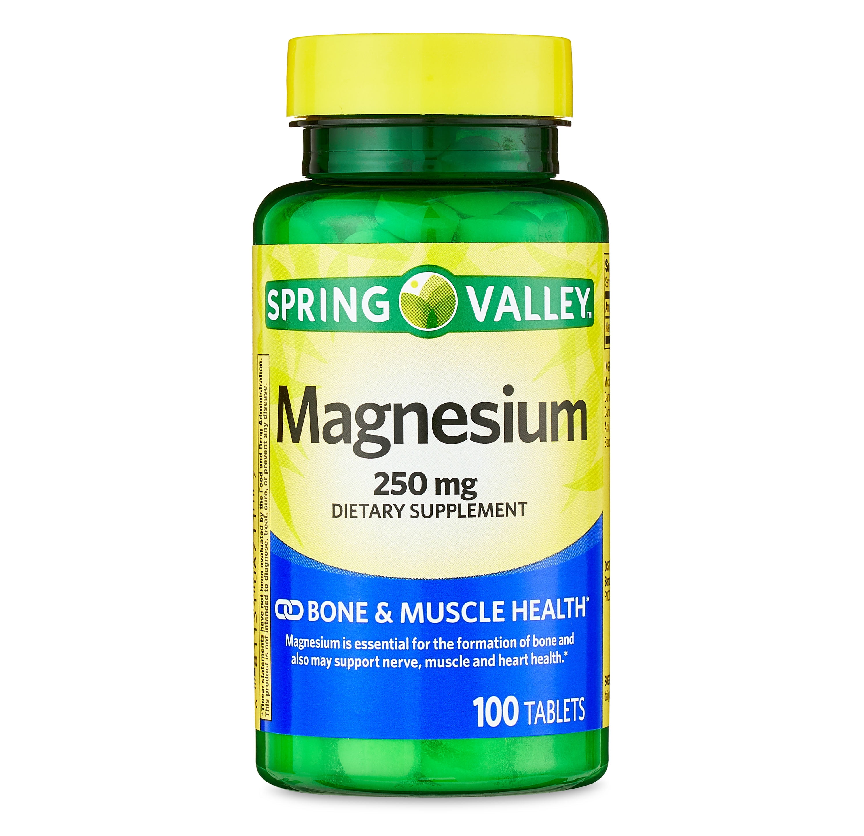 Spring Valley Magnesium Tablets Dietary Supplement, 250 mg, 100 Count
