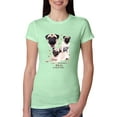 thumbnail image 1 of If It's Not a Pug It's Just a Dog Gift | Womens Dog Lover Slim Fit Junior Tee, Mint, Medium, 1 of 3