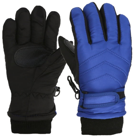 1 Pair Kids Winter Gloves Waterproof Snow Ski Gloves Thicken Warm Sport Mittens for 8-15 Year Boys Girls Children Cold Weather Outdoor Hunting Snowboard