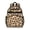 Brown and Brown Leopard Print, variant on Brown and Brown Leopard Print Cute School Backpack Bag for School with Padded Back and Adjustable Shoulder Straps 15.25"x11.5"x5.25"