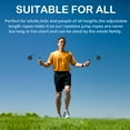thumbnail image 4 of Cordless Jump Rope Adjustable Jump Rope For Home And Gym, Jump Rope Fitness, Weighted Jump Rope, Rope Free For Adults And Children - Black, 4 of 6