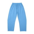 thumbnail image 6 of Guluxicc Women's Cotton Pants with Pockets Loose Drawstring Elastic Waist Wide Leg Trousers for Everyday Summer Fall, 6 of 7