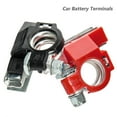 thumbnail image 3 of 2pcs 12V Pure Copper Car Battery Terminal Connectors with 3 Way Clamps,Top Post Brass Battery Terminal,Heavy Duty Battery Terminal Connector,Positive&Negative,for Car,Boat,Van(with 3 Copper Plate), 3 of 10