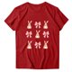 thumbnail image 4 of Tops de Cuello Redondo para las Mujeres Impreso Manga Corta Suéter Camiseta de Imitación Rack, Top Casual de Moda para el Hogar Diario Y el Trabajo, 4 of 4
