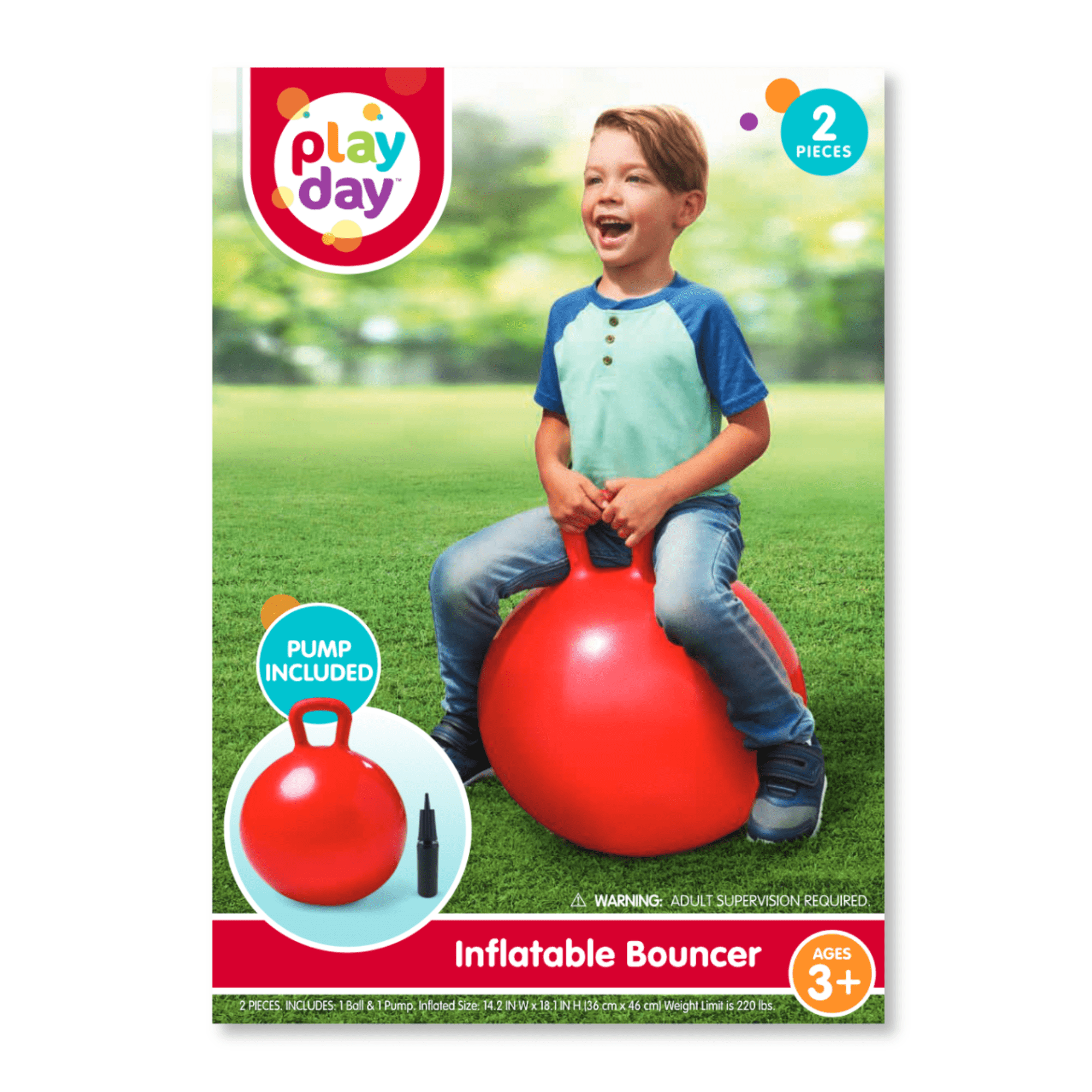 Play Day Red Hopper, Outdoor Yard Games, Air Pump Included, Ages 3-12