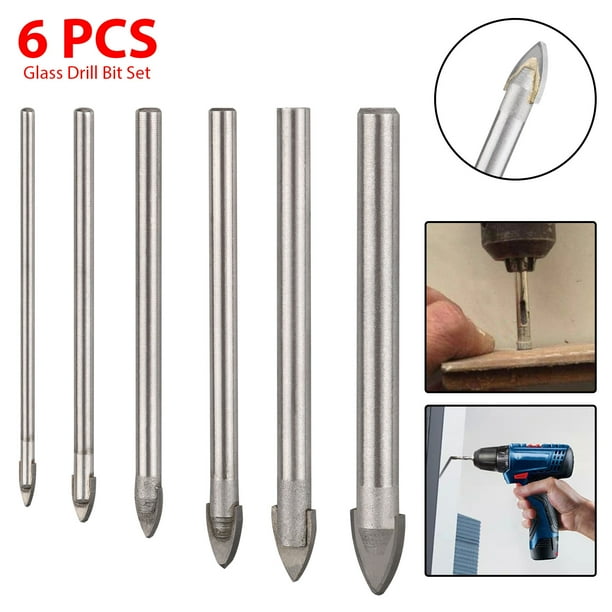 6Pcs Set (3 4 5 6 8 10 mm) Drill Bit Kit for Tile ...