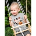 thumbnail image 2 of Cute Kittyboo And Jack-O-Lantern T-Shirt Toddler -Image by Shutterstock,  3 Toddler, 2 of 4