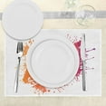 thumbnail image 3 of Ambesonne Digital Place Mats Set of 4, Rugby Ball Sport Splash, Standard Size, Orange Red, 3 of 6