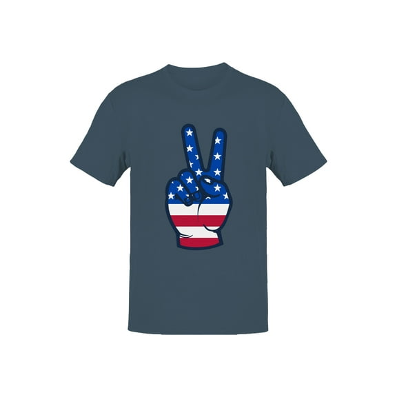 USA Peace Sign Men's T-shirt