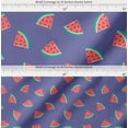 thumbnail image 2 of Soimoi Purple Cotton Cambric Fabric Watermelon Fruits Decor Fabric Printed Yard 56 Inch Wide, 2 of 7