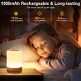 thumbnail image 5 of Luz de Noche para Niños para Dormitorio, Lámpara LED Táctil para Mesita de Noche con Control Remoto, 13 Colores Cambiantes, Lámpara Portátil Recargable por USB, 5 of 5