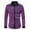 Purple, variant on safuny Men's Fashion Shiny Pullovers Long Sleeve Tees Button Workout Slim Stylish Party Tops Big&Tall Casual Business Evening Turn Down Collar Suit Shirts Gold L