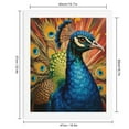 thumbnail image 2 of Paint by Numbers Kit for Adults, Radiant Blue Peacock Artistry Paint by Numbers, Easy Paint by Numbers Kit for Adults Beginner, DIY Adult Paint by Number Kits on Canvas, 12x16in Home Decor, 2 of 7