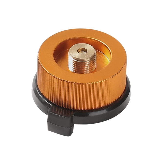 cámping Camping al aire libre Senderismo Estufas Adaptador Convertidor de horno de gas dividido (Oro) Hugtrwg Para estrenar