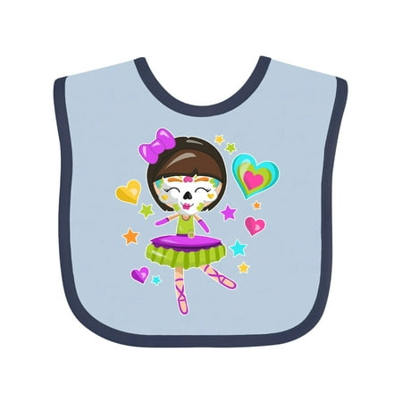 

Inktastic Dancing Sugar Skull Girl Gift Baby Boy or Baby Girl Bib