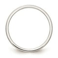 thumbnail image 2 of 10K White Gold Ring Band 1.2mm Half Round Satin Stackable, 2 of 3