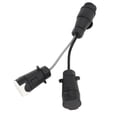 thumbnail image 2 of 13 Pin To Twin 7 Pin Plug Towing Socket, Plug and Play Waterproof Wear Resistant High Security Trailer Towing Adapter EU Style  for Cars Trailers Caravans RVs, 2 of 7