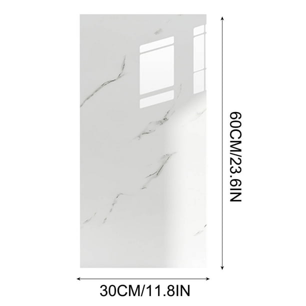 Pegatinas de pared de imitación de azulejo, panel decorativo de pared despegable y pegable (30 x 60 cm) Pegatinas de pared